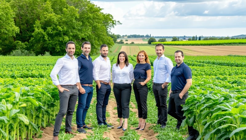 Equipo de profesionales de AgroLaboral asesorando a una empresa agrícola